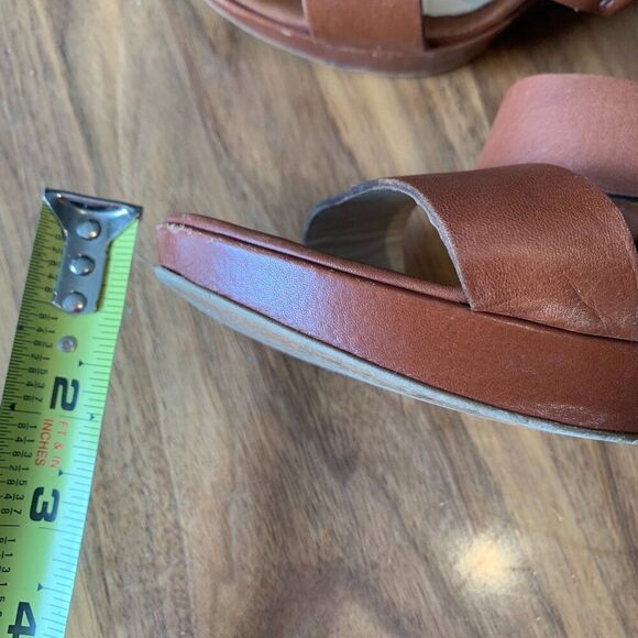 Sesto Meucci shoe wedge heel, leather, strappy, sandal, Italian made, platform - Picture 7 of 16